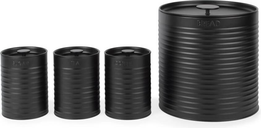 Russell Hobbs Ribbed 4-Piece Round Countertop Set Food Container