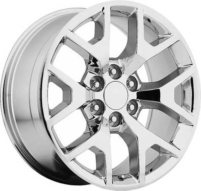 Reproduction Fr44 Snowflake 22x9 6x5.5 Chrome Wheel Rim 22 Inch