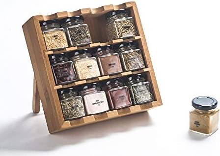 Shein Wooden Spice Rack With Spices Set