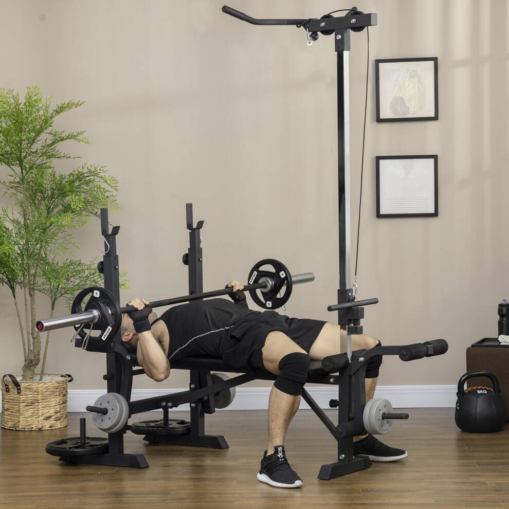 Homcom adjustable weight bench Homcom Adjustable Multifunction Full Body Workout Bench