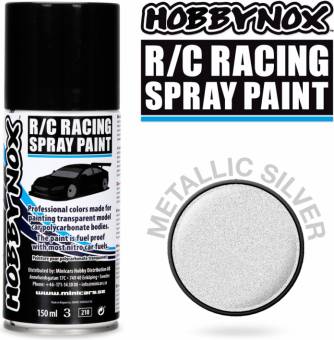 Hobbynox Metallic Silver R/C Racing Spray 150 ml