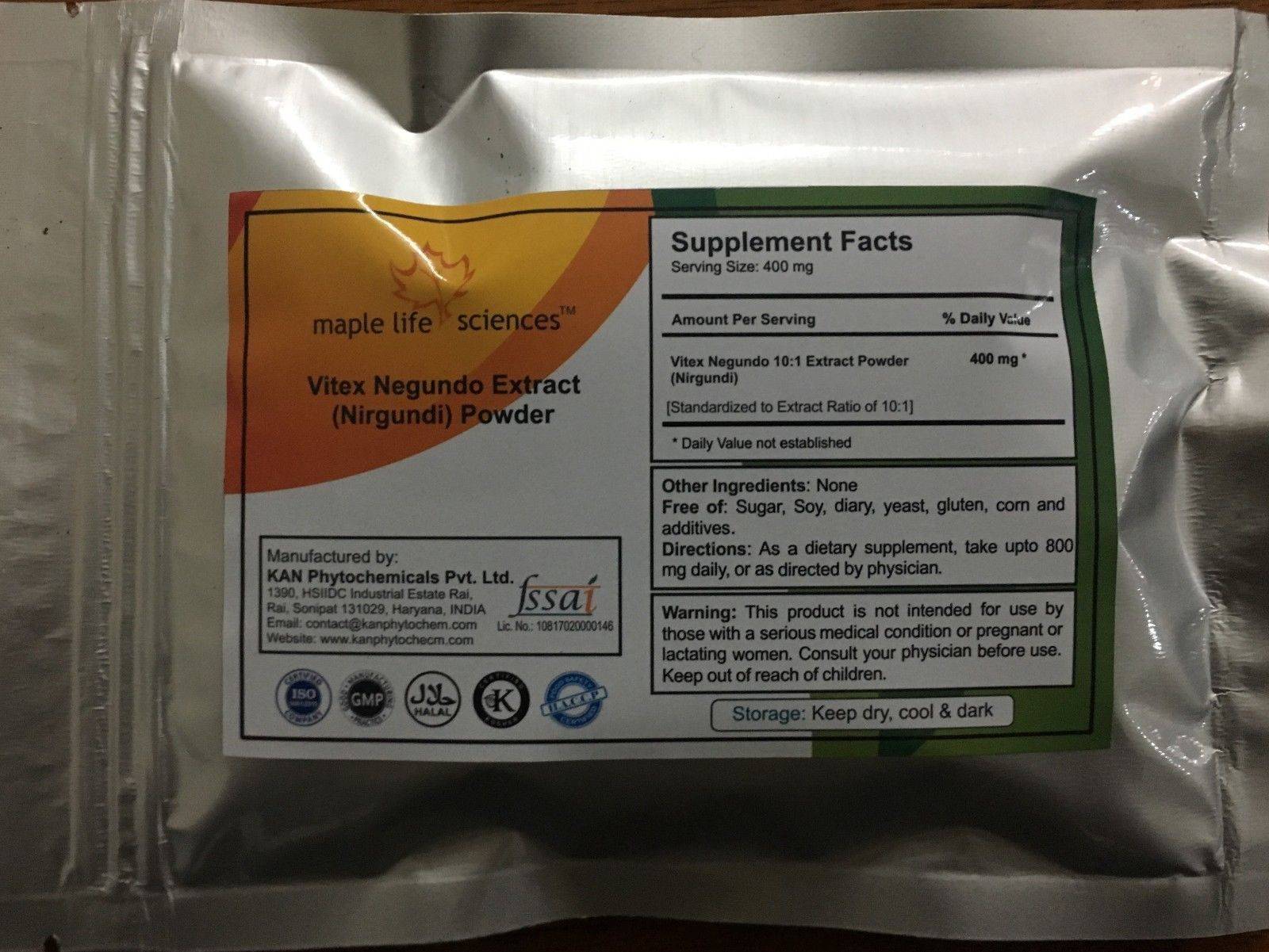 Vitex Negundo 10:1 Extract Powder