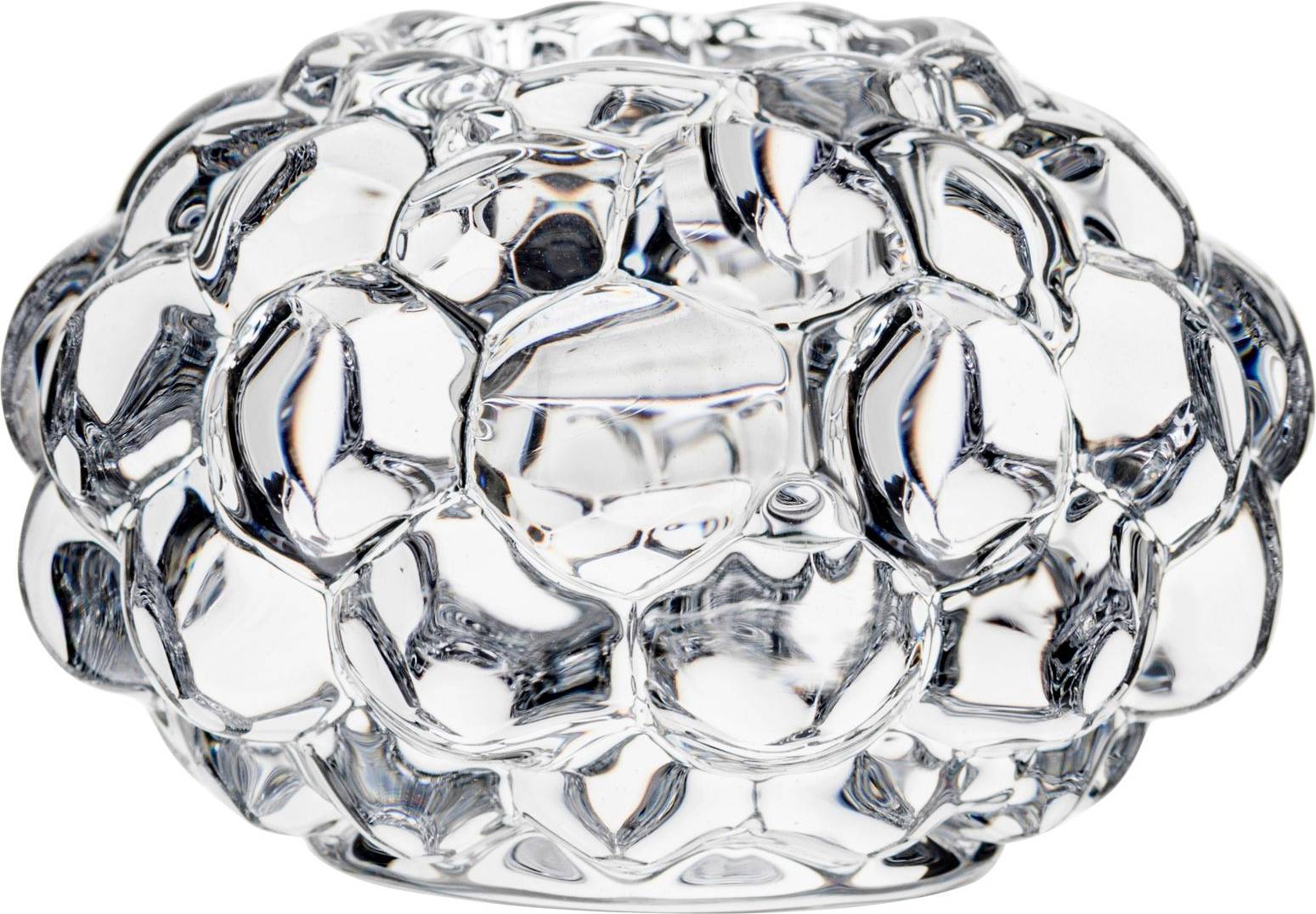 Orrefors Raspberry Transparent Candle Holder 6.9cm