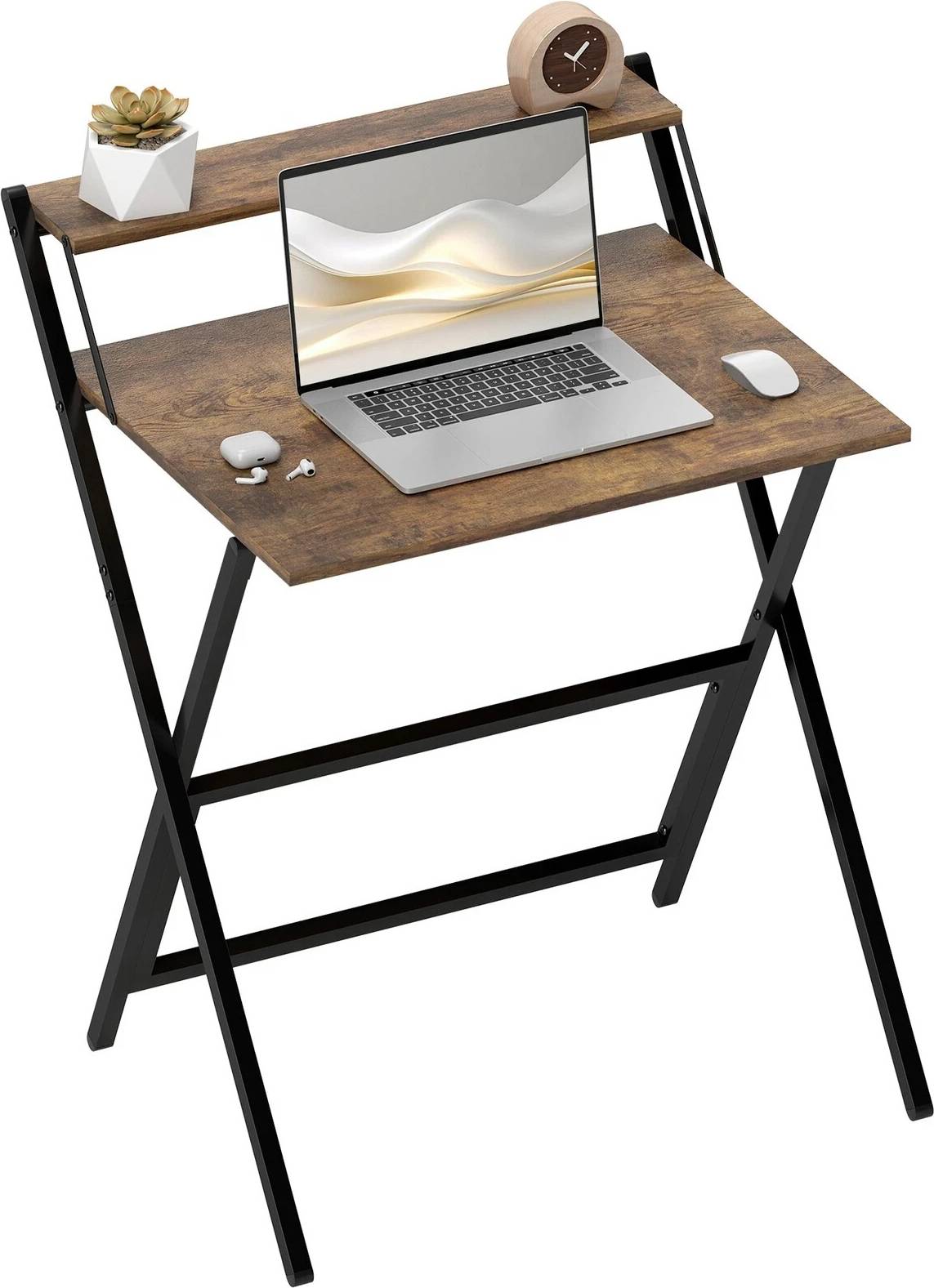 Homcom 70 cm Folding Computer for Small Spaces Writing Desk