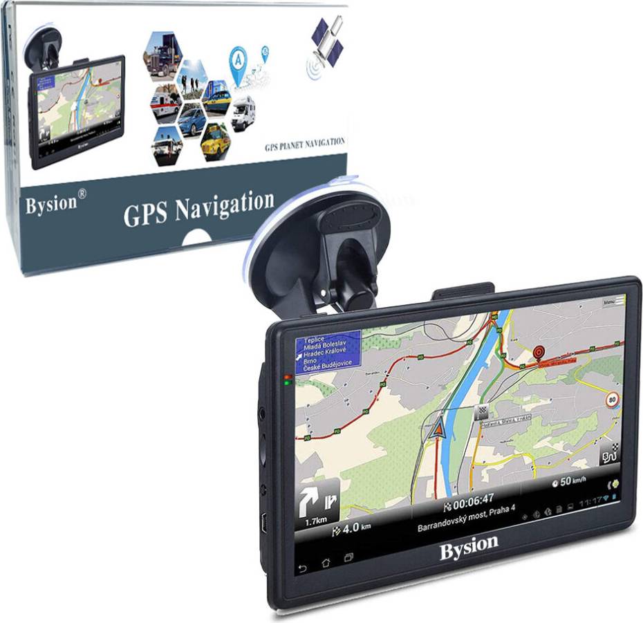 Bysion 7 Inch Navigator Car Truck GPS System