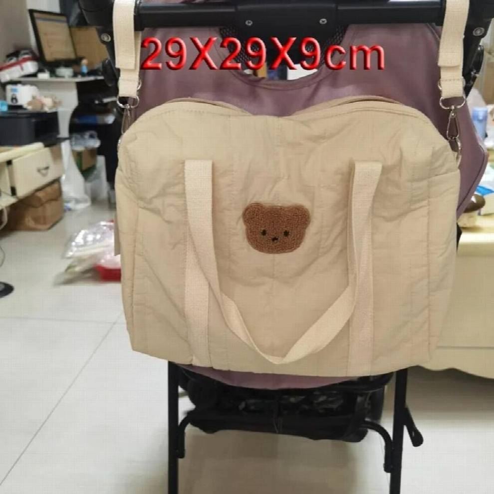 Bear Rabbit Embroidery Mommy Bag