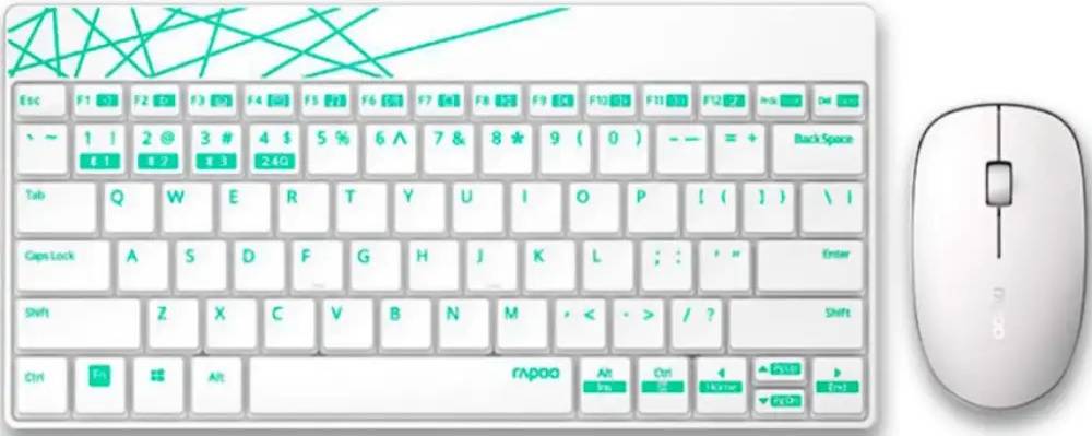 Keyboard and mouse Rapoo 8000M-18324 Multimode Keyboard Mouse