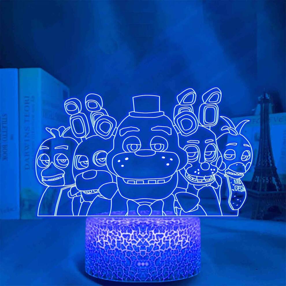 Veeki 3D Led Colorful Bedroom