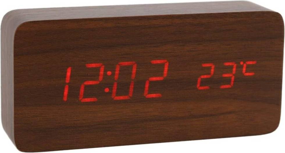 Wooden Digital Multi-function LED Alarm Clock