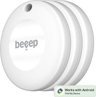 Beeep BeTag Android Tracker White Keychain 3 Pack