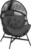 Egg chairs OutSunny Standing Rattan Egg Chair Outdoor Oversized