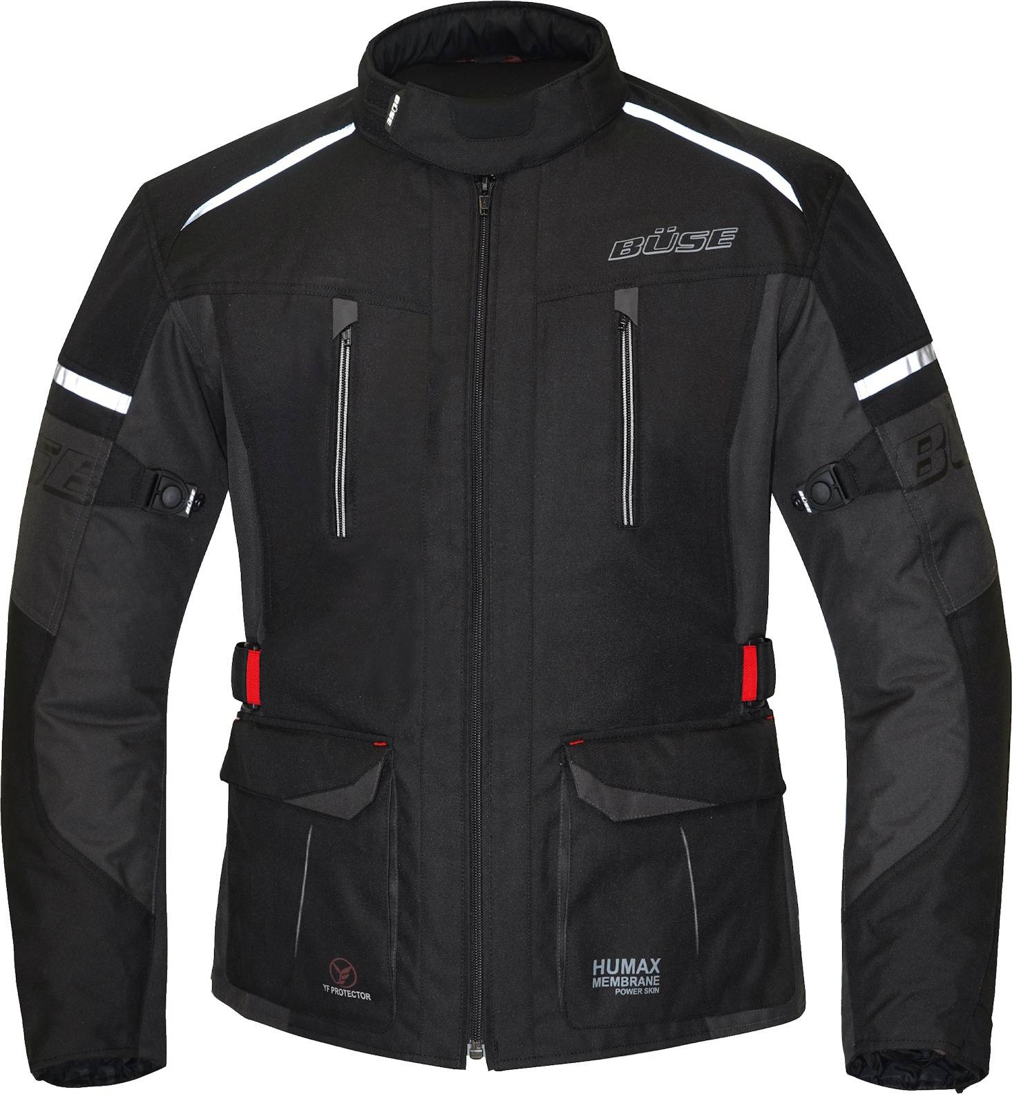 Büse Rider Waterproof Motorcycle Textile Jacket - Black Man