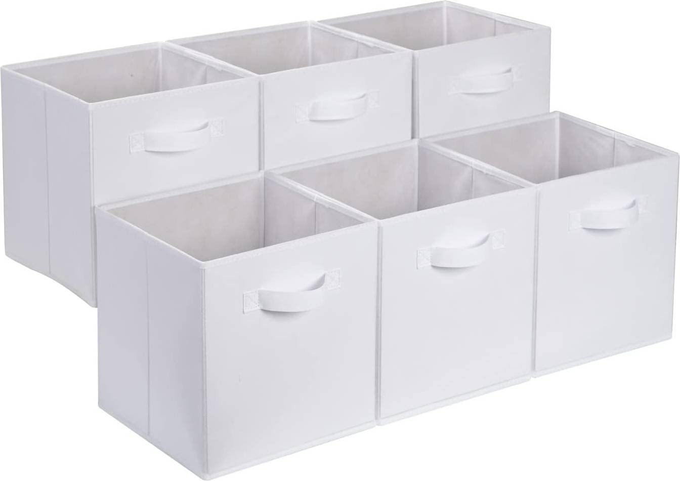 Amazon Basics Collapsible Solid White Storage Box 6pcs
