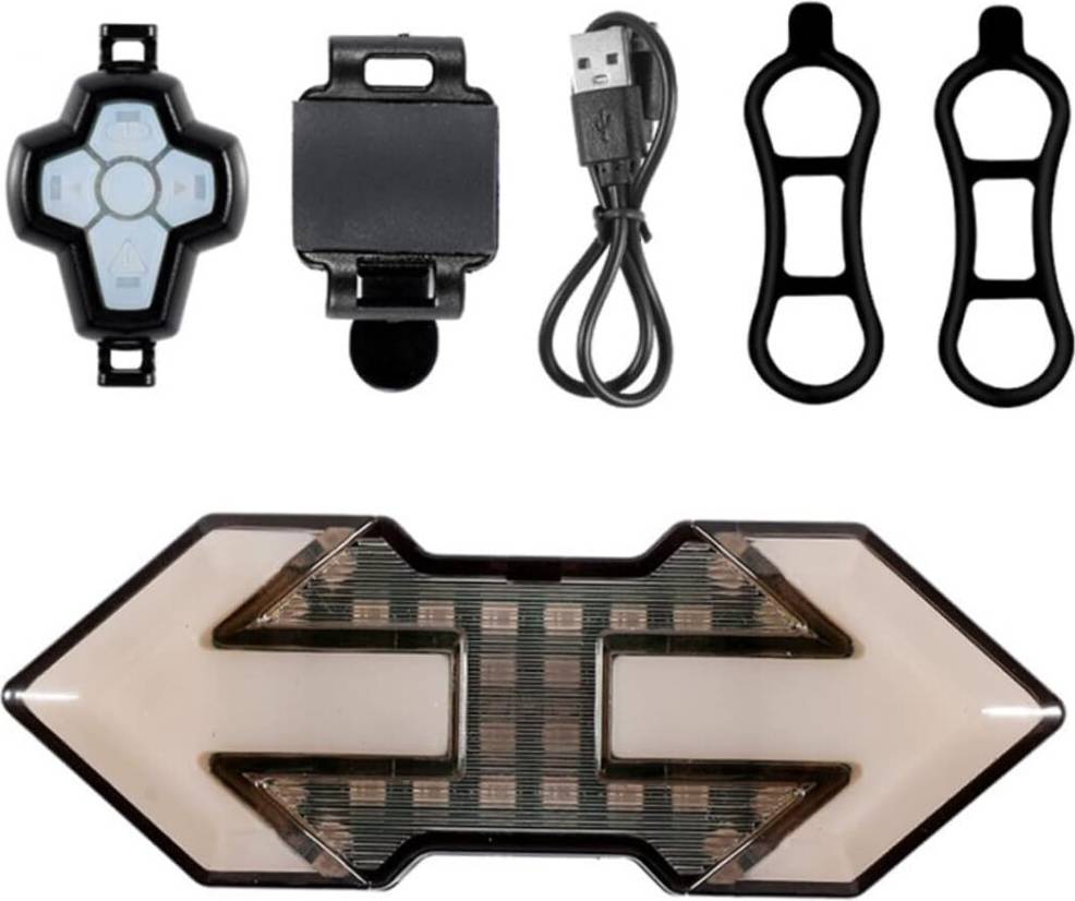 HKHBJS USB Charging Mountain Bike Rear Light Indicator Lamp