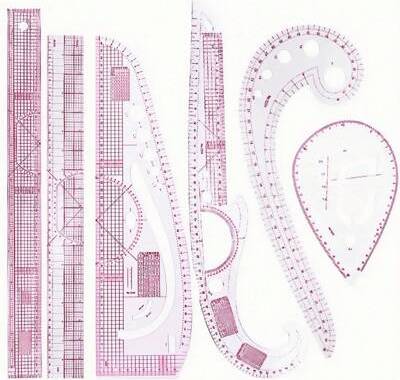 Shein French Curve Metric Ruler Set Folding Rule