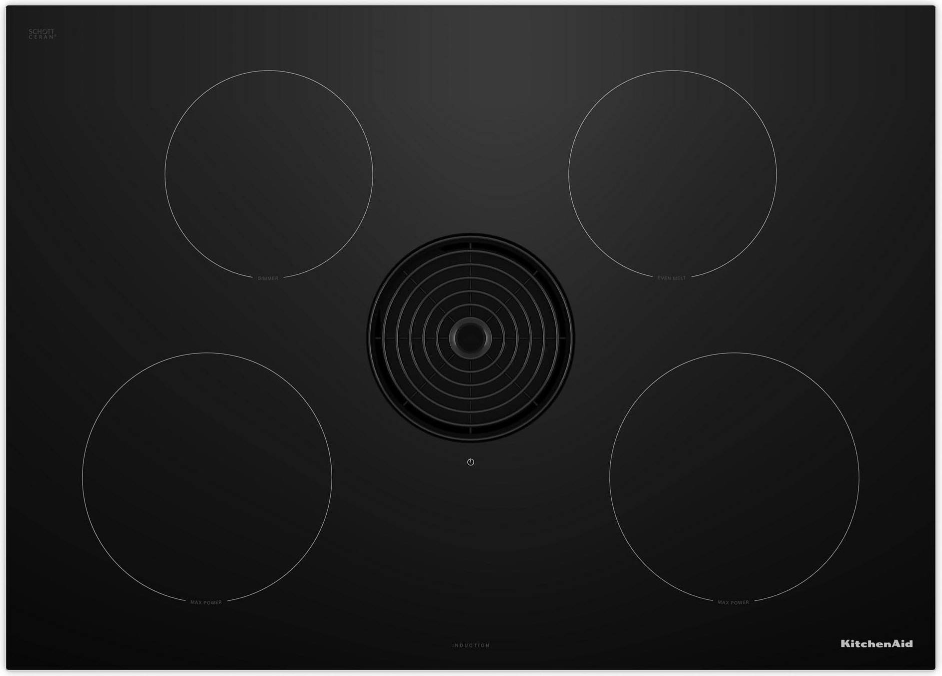 KitchenAid 30 Inch Downdraft Induction Cooktop
