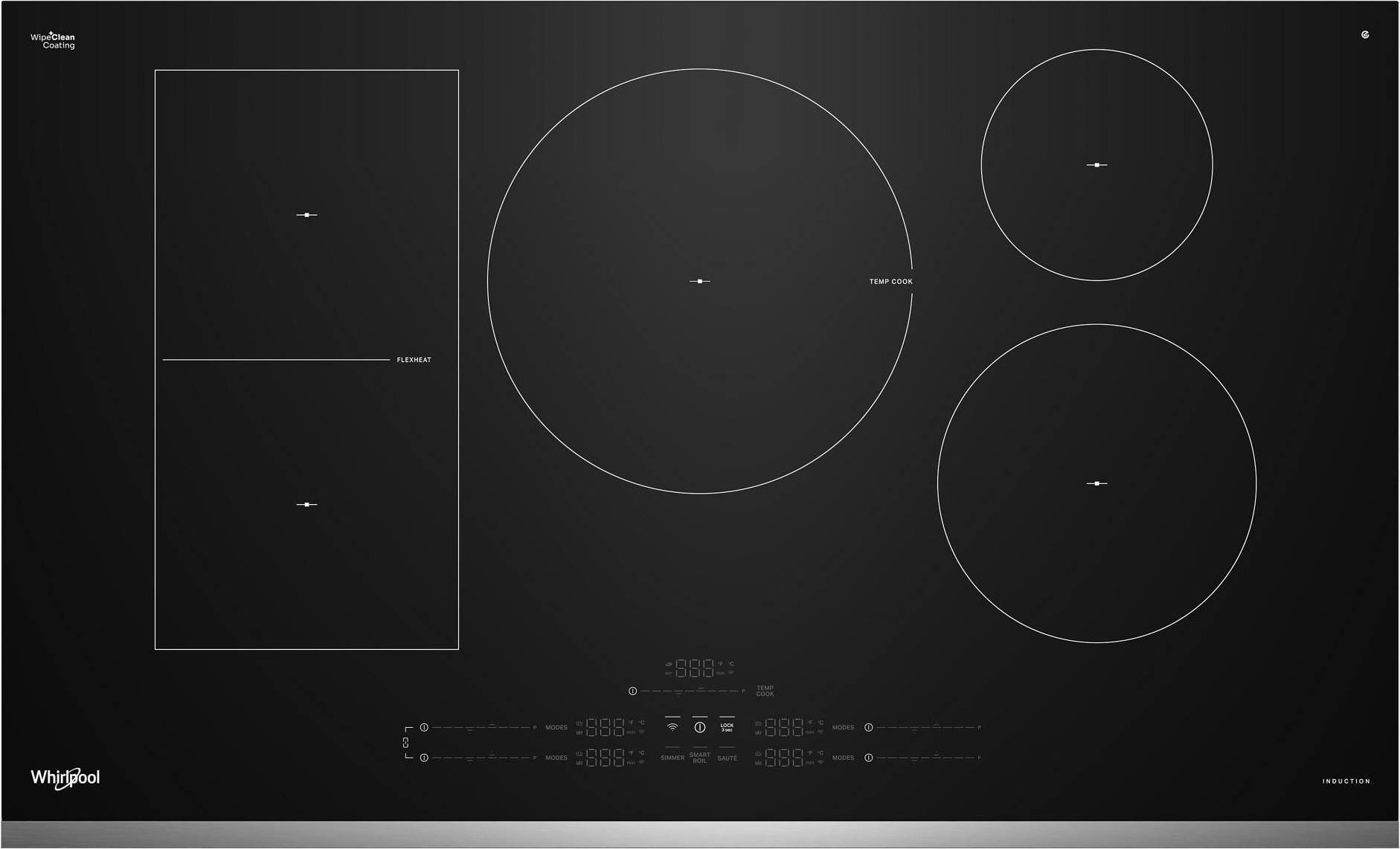Whirlpool 36 Inch Electric Induction Cooktop