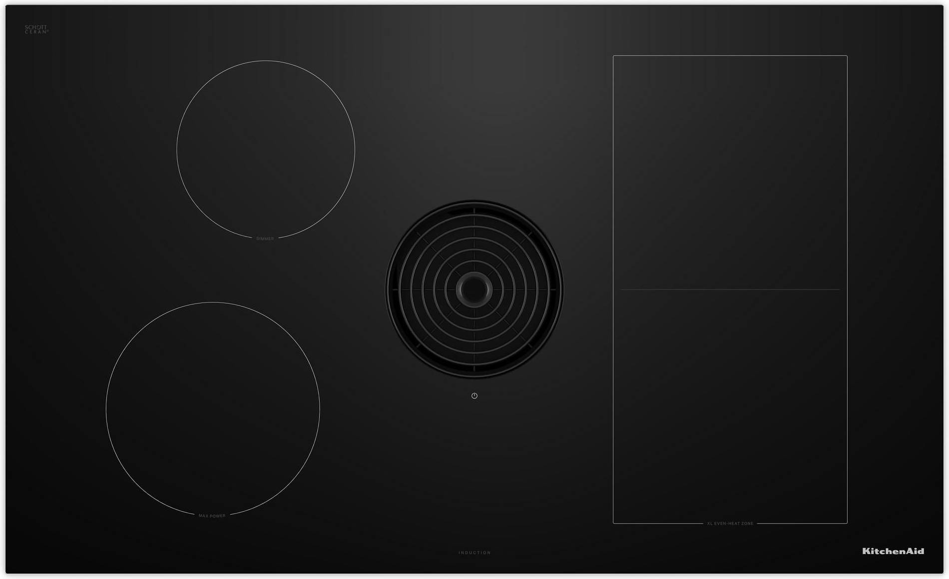 KitchenAid 36 Inch Downdraft Induction Cooktop
