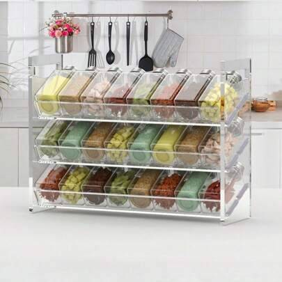 Shein Acrylic Spice Rack Drawer Type