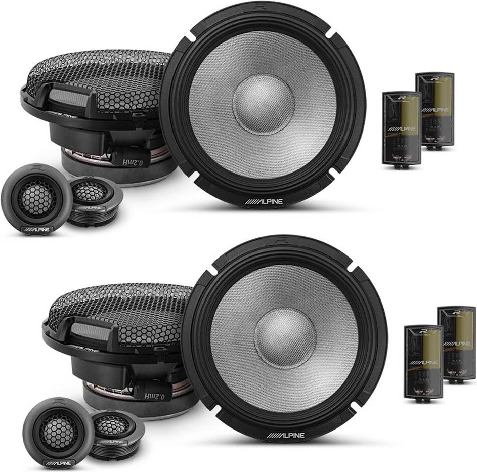 6.5 car speakers component Alpine R2-s65c 200w 6.5 Component Car Speakers Set