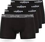 Bóxers Suaves Ropa Interior Elástica - Negro