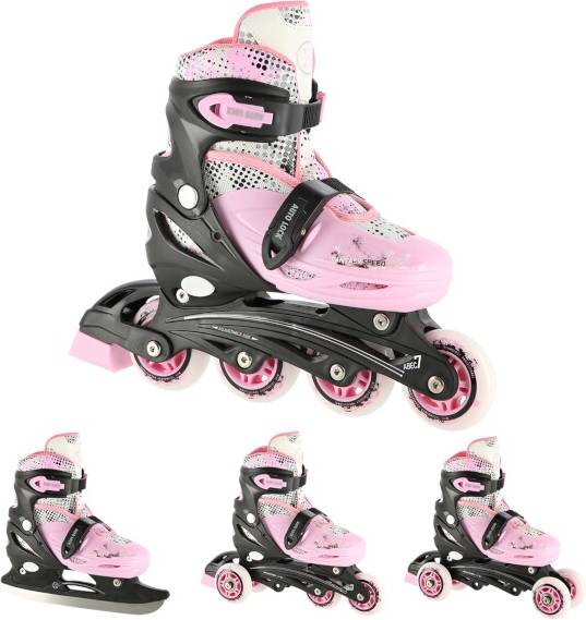 Nils Extreme NH18331 Rulleskøyter Justerbar Løper Rosa