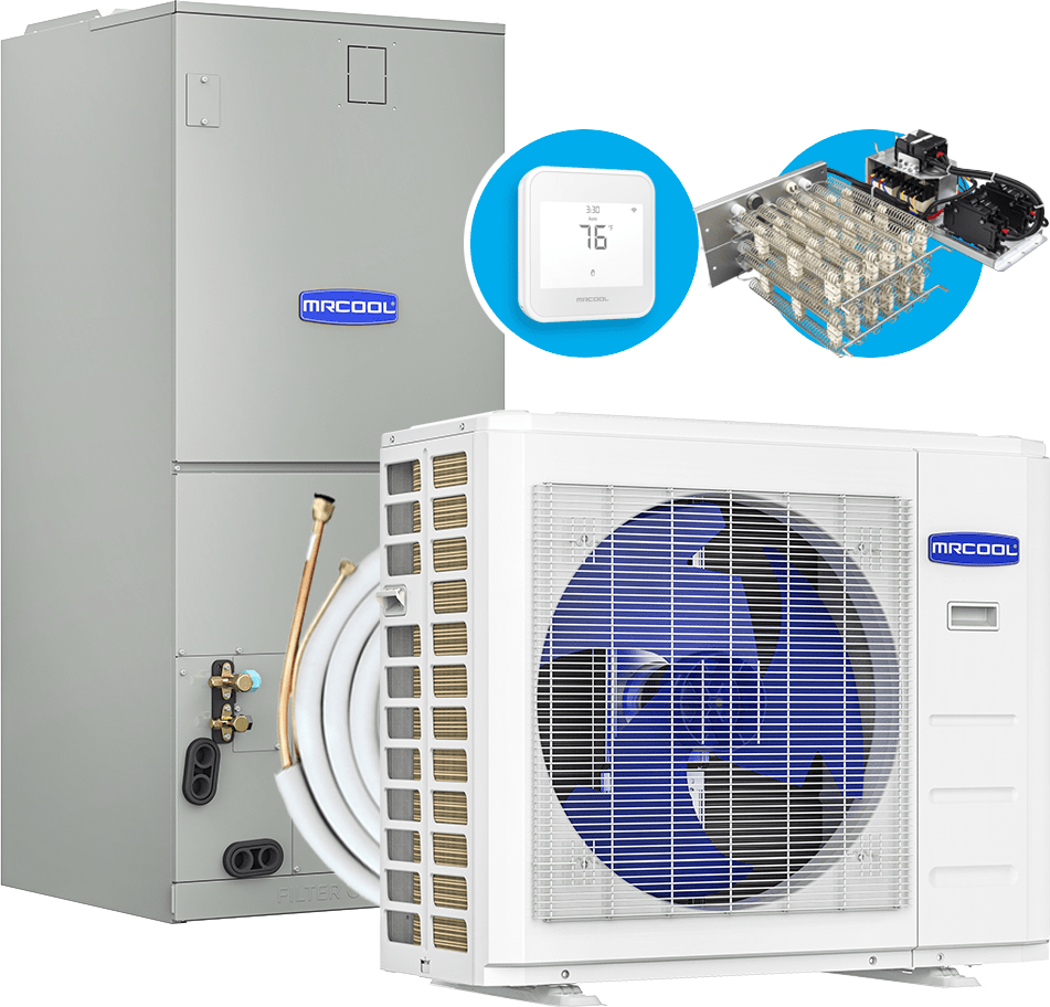 Split system air conditioner MRCOOL 24000 BTU 2 Ton VersaPro Central Split System