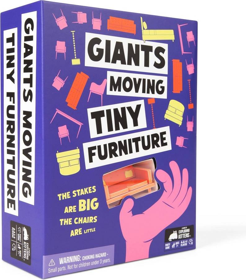 Exploding Kittens Giants Moving Tiny Furniture