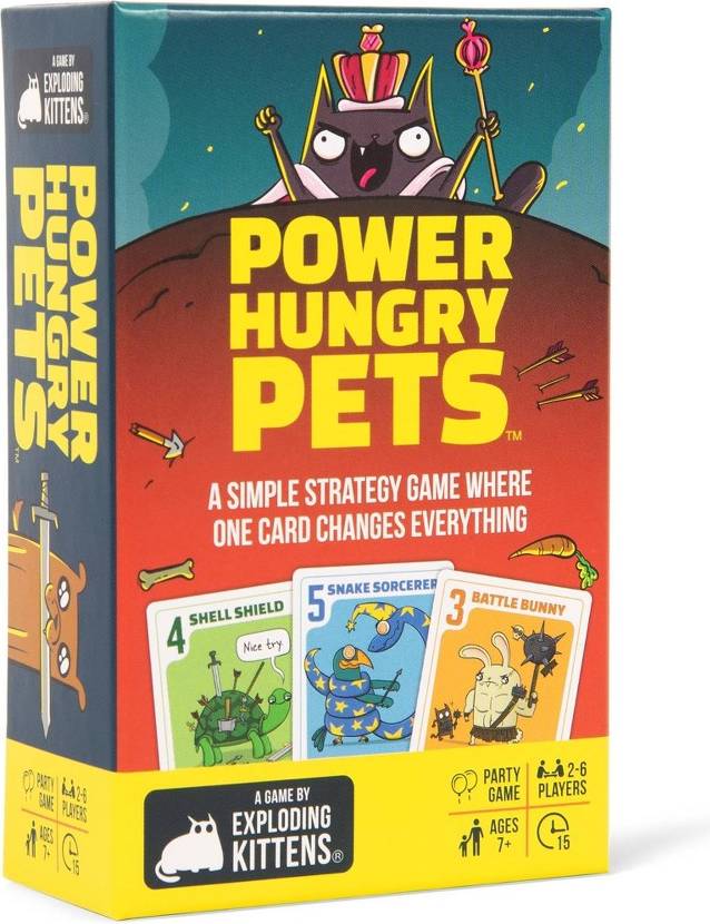 Exploding kittens Exploding Kittens Power Hungry Pets Small