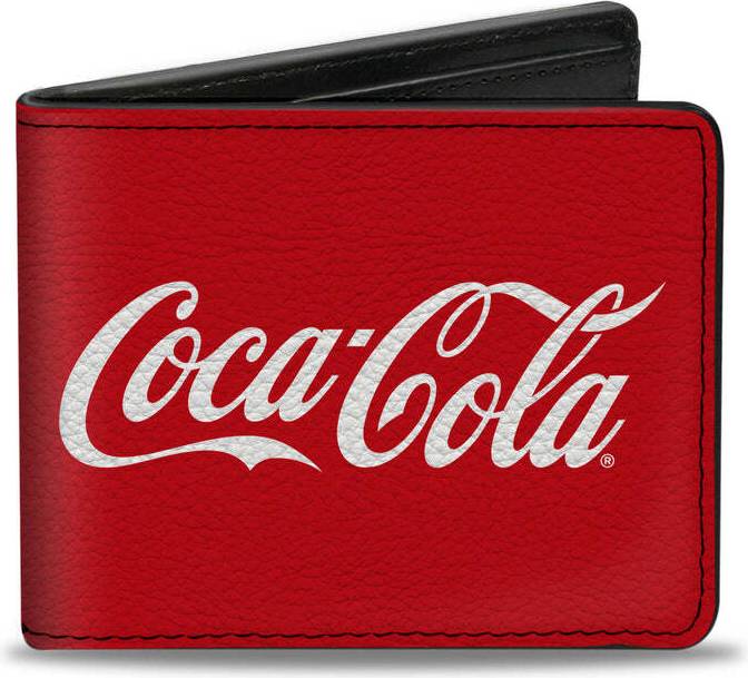 Coca-Cola Bi-Fold Wallet Coke Script Logo Red/White