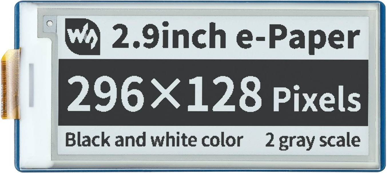 Raspberry pi pico Waveshare WaveShare 2.9inch E-Paper E-Ink Display Module