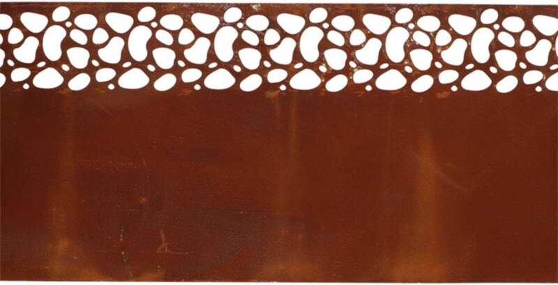Esschert Design Lawn Edging Rust Speckles Rolled Up Multi
