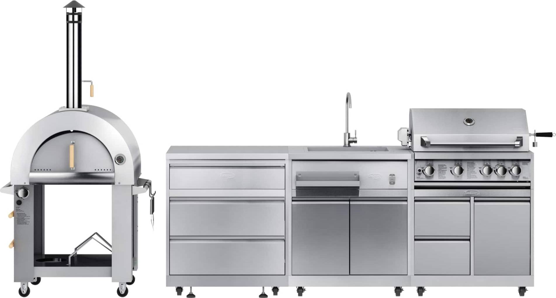 Modular outdoor kitchen KoolMore Outdoor Modular Kitchen 3 Drawer Cabinet