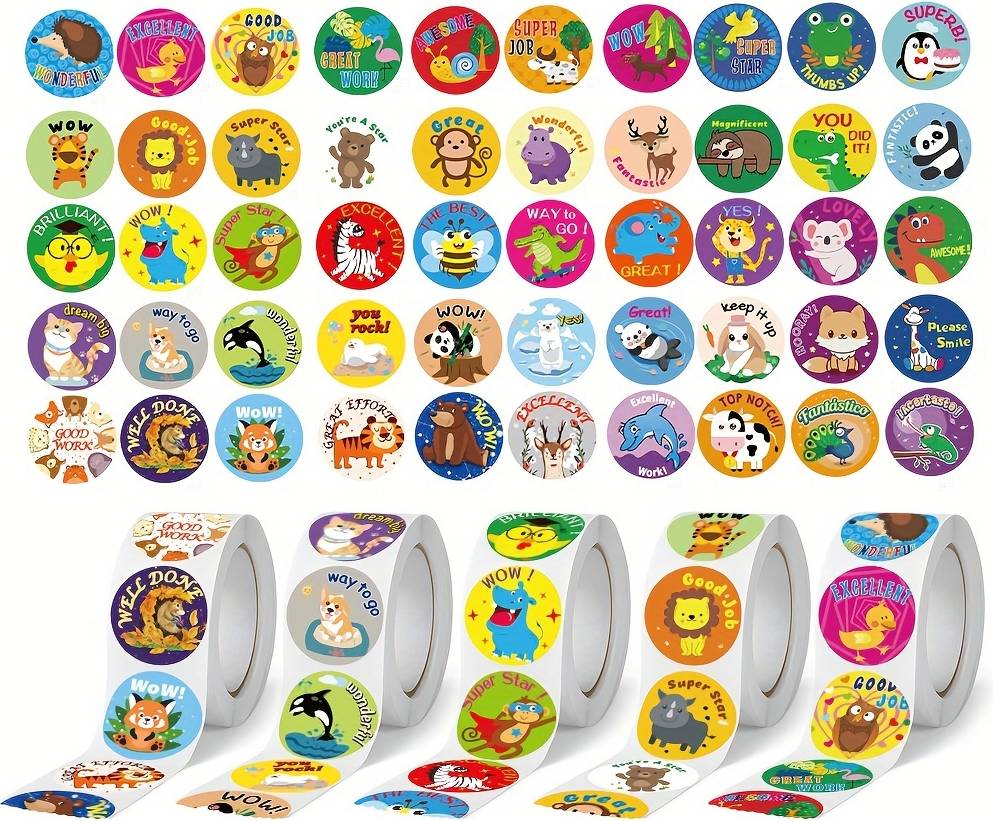 Temu 1 Inch 1 Inch Reward Stickers