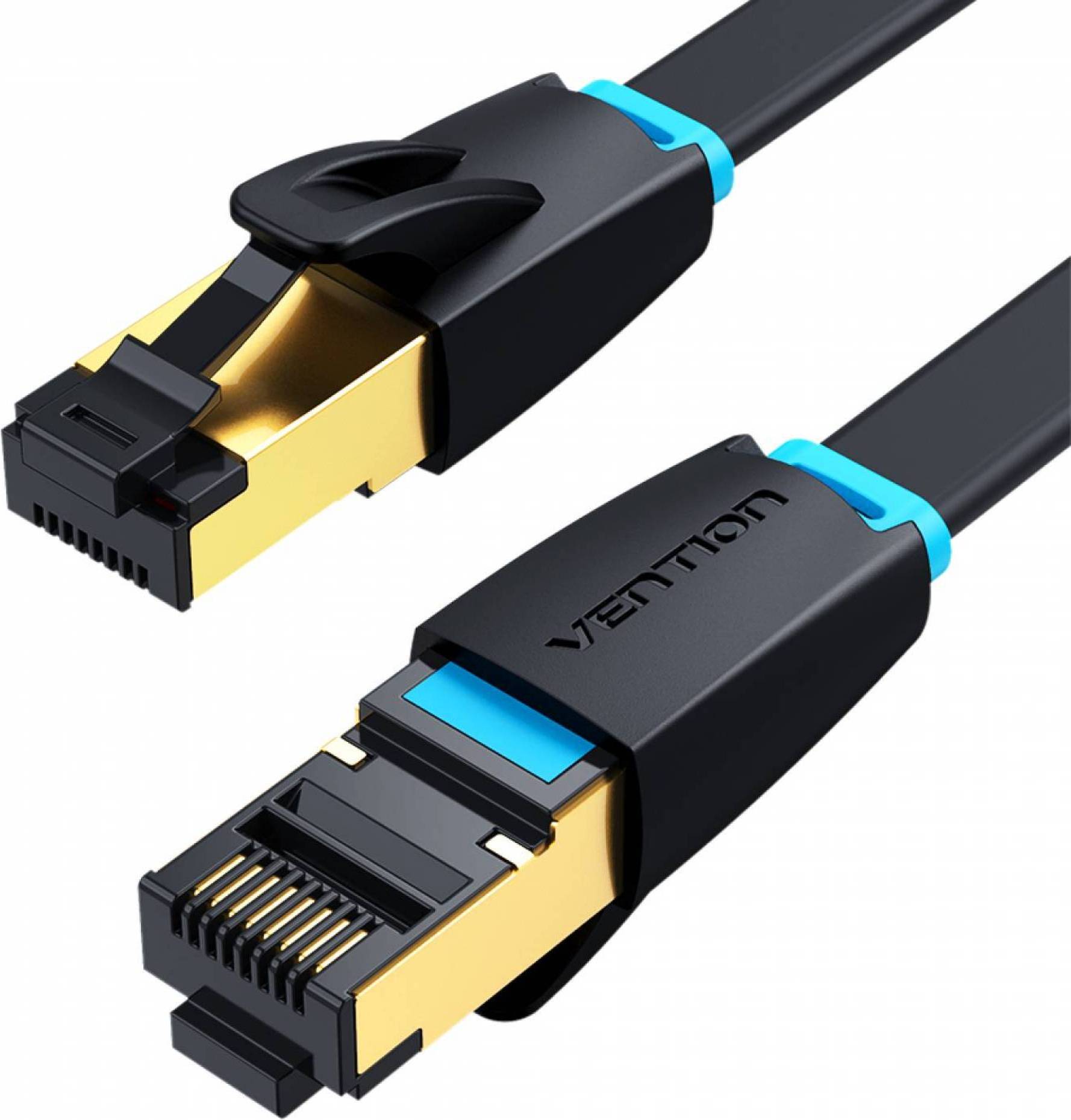 Cable modem with router Vention Cat8 Ethernet Cable STTP 40Gbps 2000MHz Cat 8 RJ45 Network Lan Patch Cord for Router Modem Internet RJ 45 Ethernet Cable
