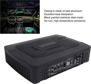 Underseat subwoofer Compact Active Built In Subwoofer 6 x 9in