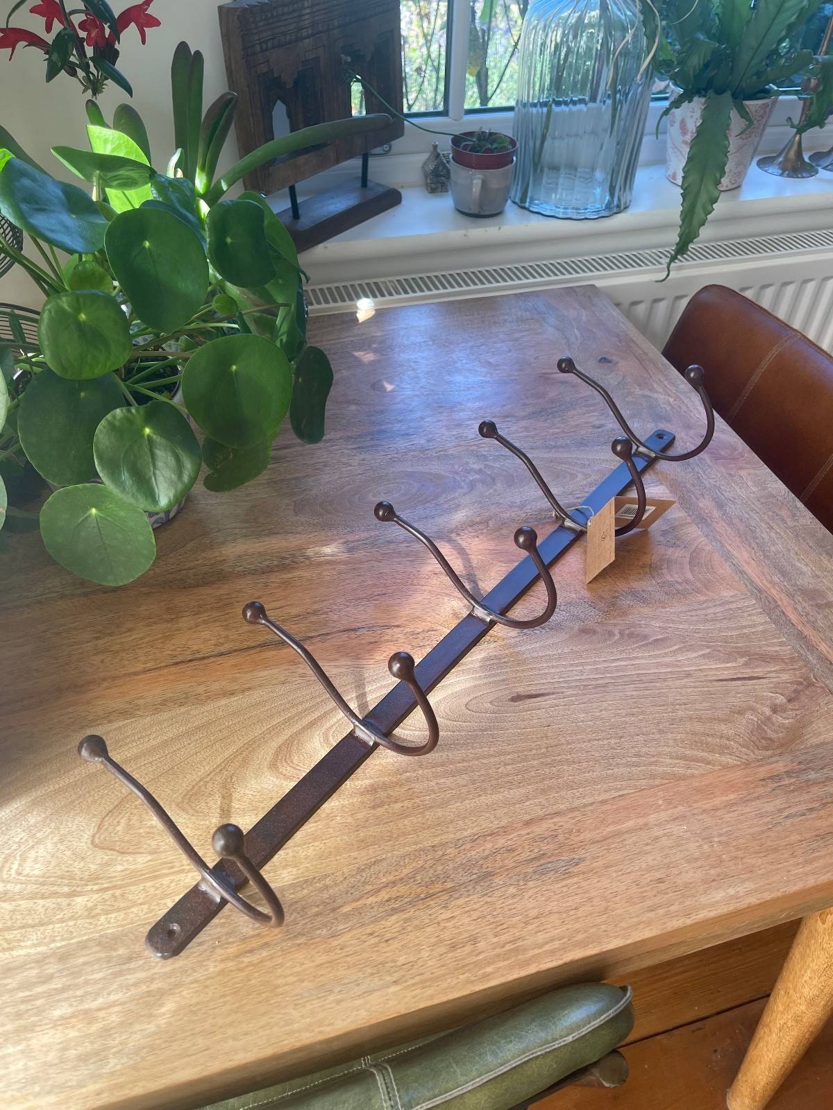 Nkuku Rama Iron 5 Hook Rack Coat Hook