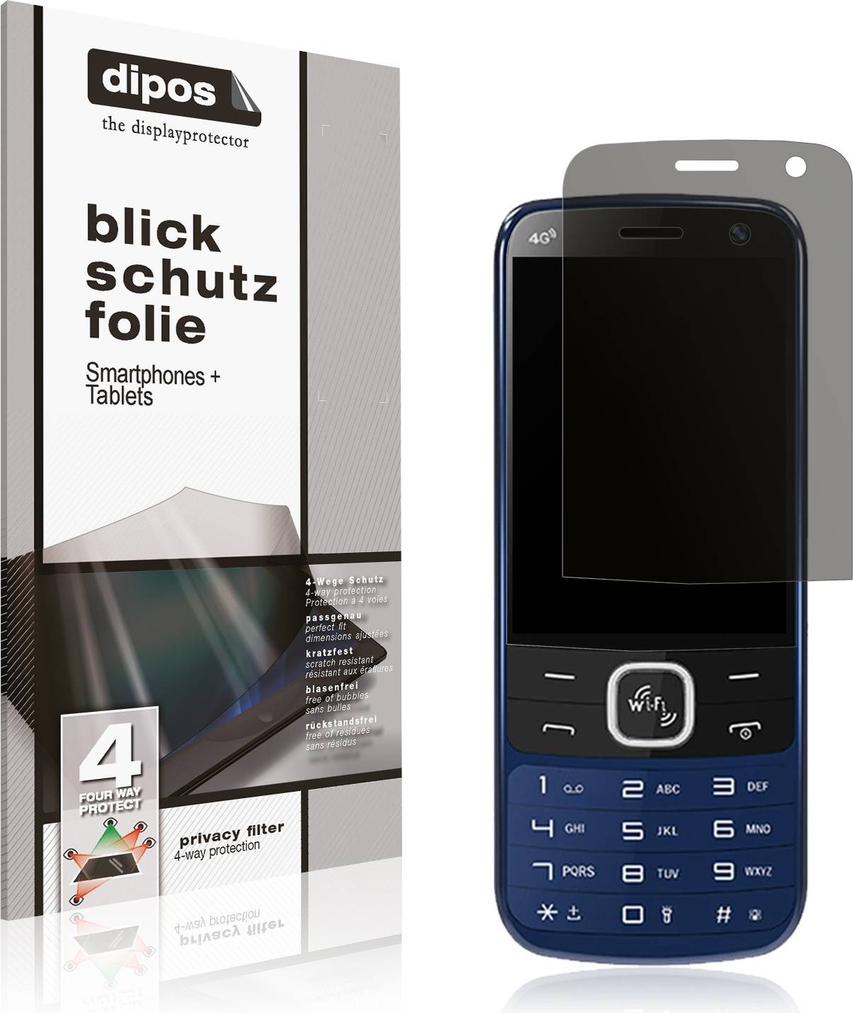 Dipos Screen Protector for K555 4G Privacy Filter
