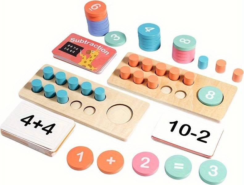 Temu Wooden Math Counting Toy