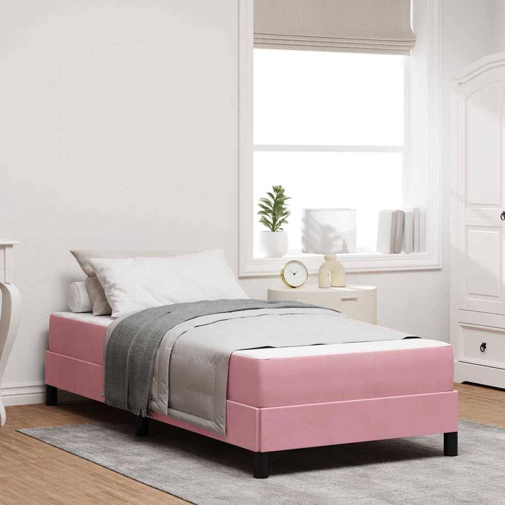 vidaXL Box Spring Materasso Rosa 80 x 200 cm Letto con Struttura