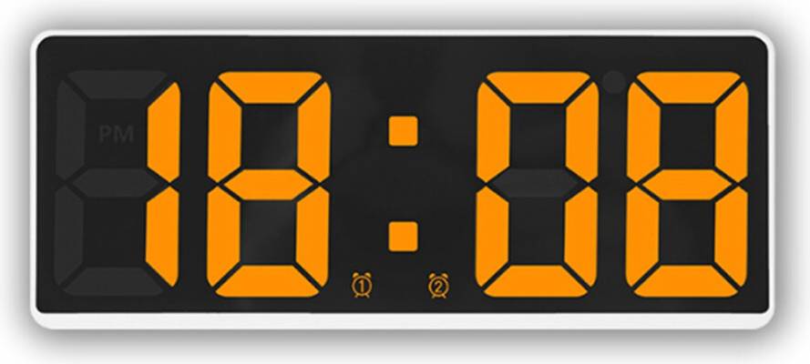 Jehiatek Digital Alarm Clock Simple LED Large Screen
