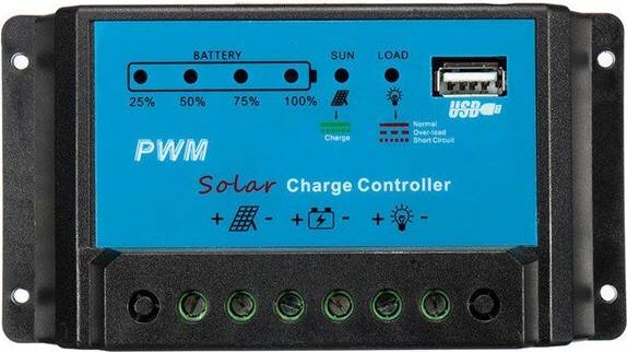 10A 12V Intelligent PWM Solar Panel Charge Controller