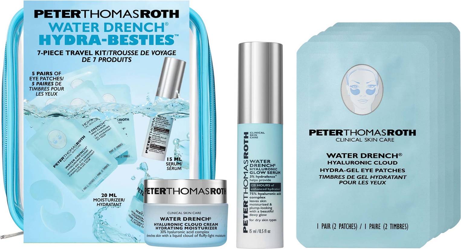 Peter Thomas Roth Water Drench 7-Piece Travel Kit