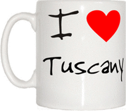 TeeTreeDesigns I Love Heart Tuscany Cup & Mug