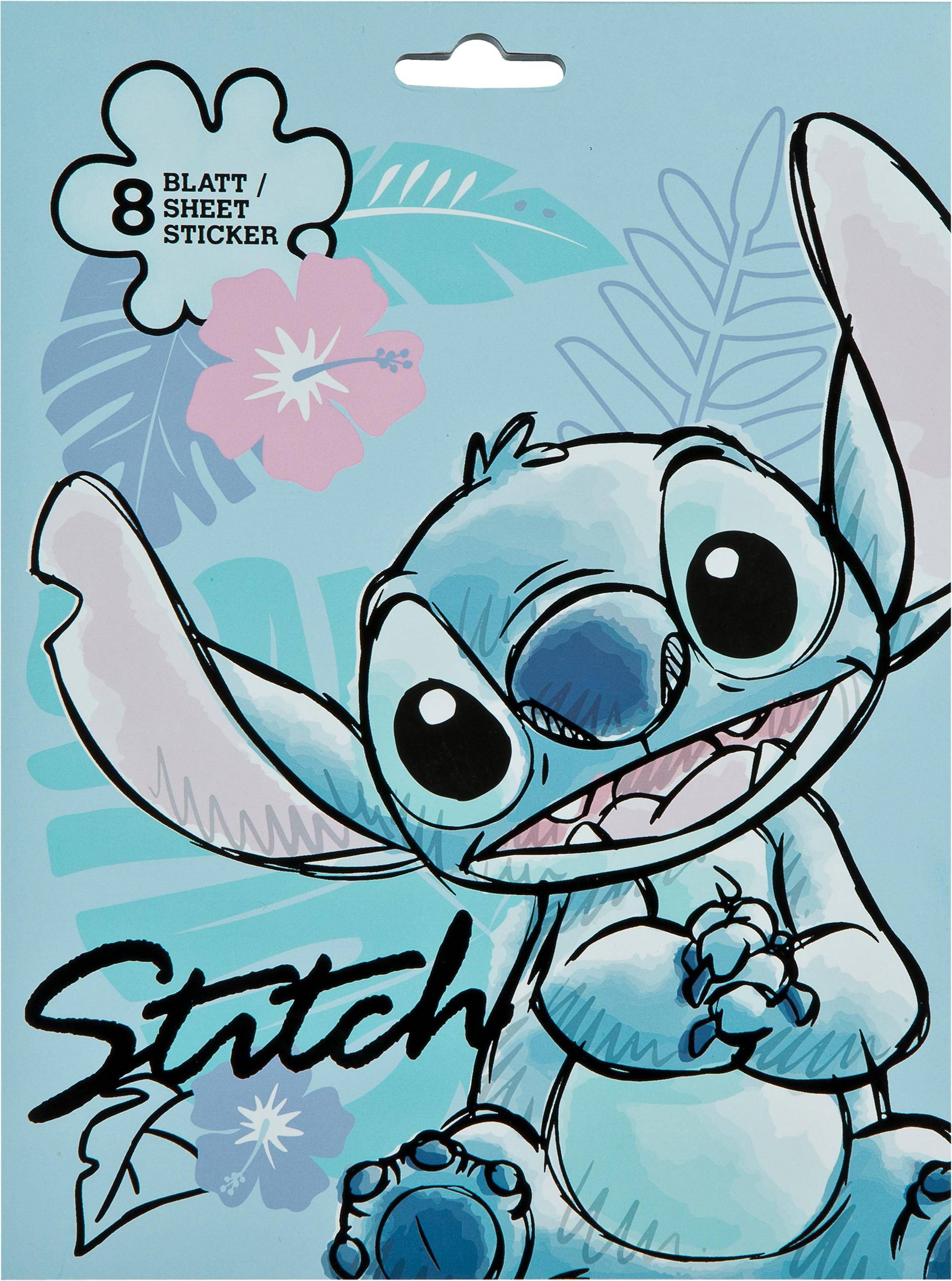 Stitch Sticker Sheets 8 Pcs