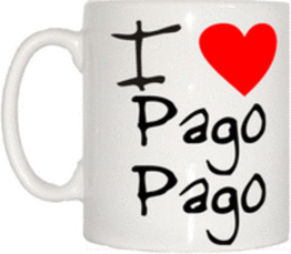 TeeTreeDesigns I Love Heart Pago Cup & Mug