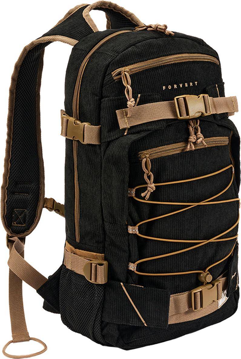 Forvert Rygsæk Cord Louis Unisex - Sort-Brun