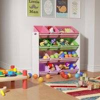 Kids Toy Storage Rack Unit 16 Boxes