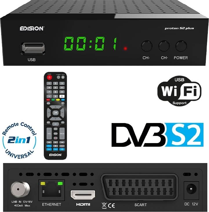 Edision Decoder DVB-S2 HD Proton S2 Plus