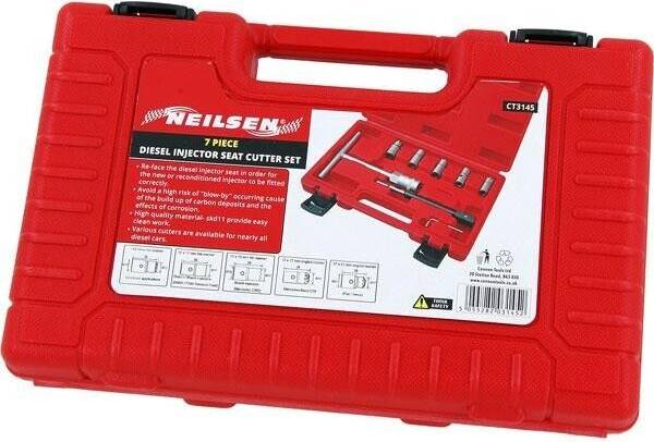 Neilsen 7pc Diesel Injector Seat Cutter Set Tool Kit